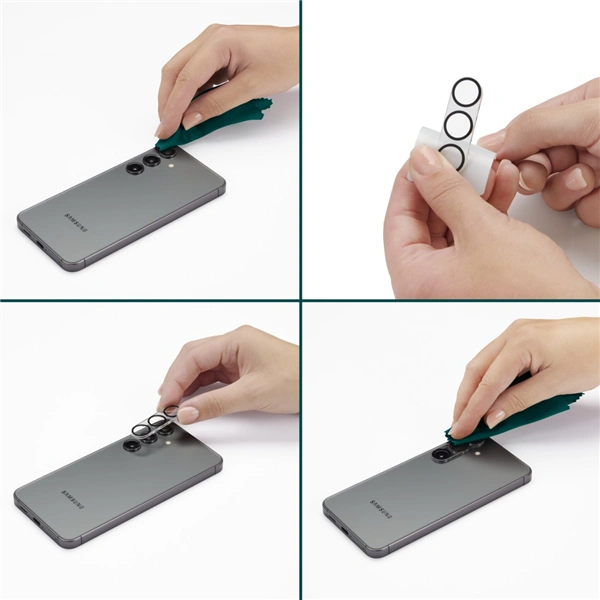 Hama Cam Protect, ochranné sklo fotoaparátu pro Samsung Galaxy S25 FE, průhledné