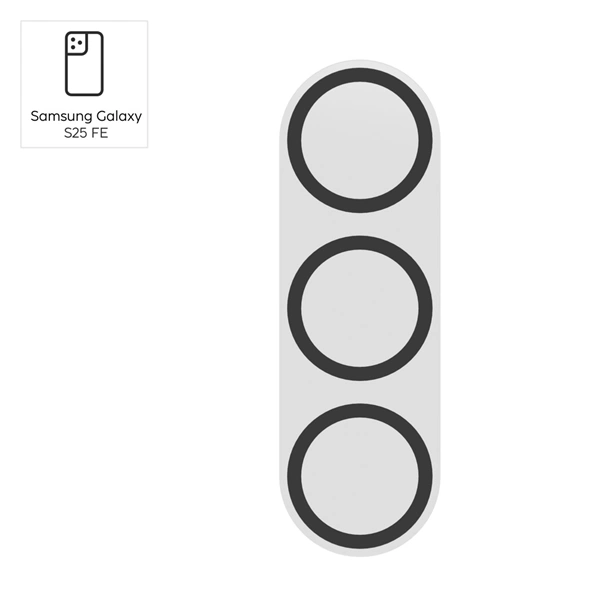 Hama Cam Protect, ochranné sklo fotoaparátu pro Samsung Galaxy S25 FE, průhledné