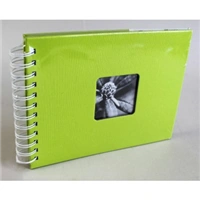 Hama album klasick spirlov FINE ART 24x17 cm, 50 stran, kiwi, bl listy