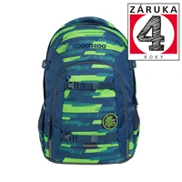 kolní batoh coocazoo JOKER, Lime Stripe, certifikát AGR