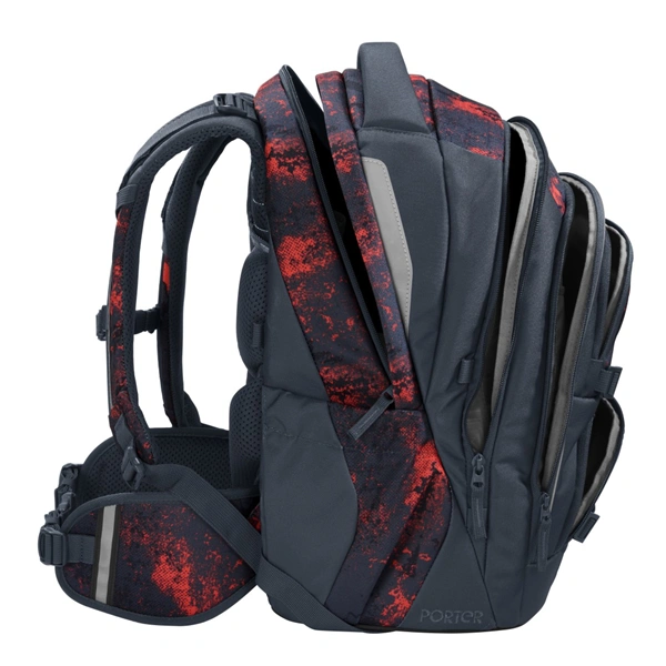 Školní batoh coocazoo PORTER, Broken Black, AGR certifikát