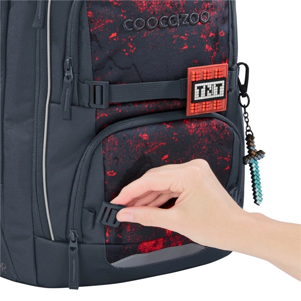 Školní batoh coocazoo PORTER, Broken Black, AGR certifikát