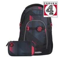 Školní batoh coocazoo MATE, FC Bayern, Stern des Südens - 2 dílný set, AGR certifikát