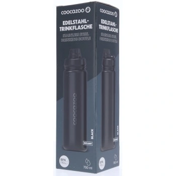 Izolovaná láhev na pití z nerezové oceli coocazoo 0,7 l,  Black