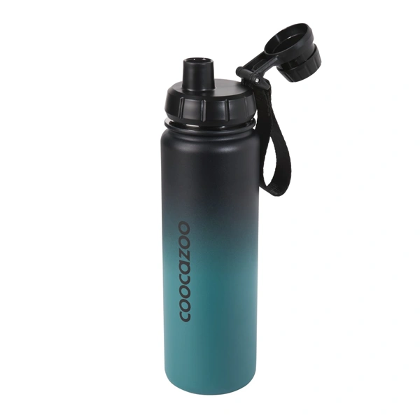 Izolovaná láhev na pití z nerezové oceli coocazoo 0,7 l, Gradient Teal