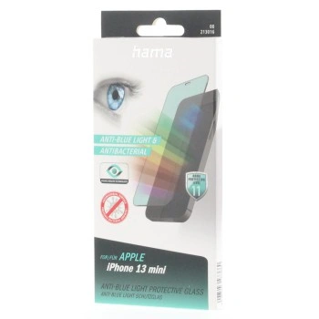 Hama Anti-Bluelight+Antibacterial, 3D ochranné sklo pro Apple iPhone 13 mini