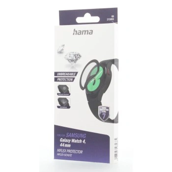 Hama Hiflex, ochrana displeje pro Samsung Galaxy Watch 4, 44 mm, nerozbitná