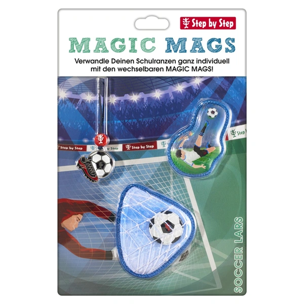 Doplňková sada obrázků MAGIC MAGS Soccer Lars k aktovkám GRADE, SPACE, CLOUD, 2v1 a KID