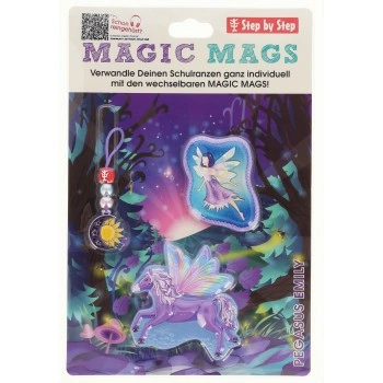 Doplňková sada obrázků MAGIC MAGS Pegasus Emily k aktovkám GRADE, SPACE, CLOUD, 2v1 a KID