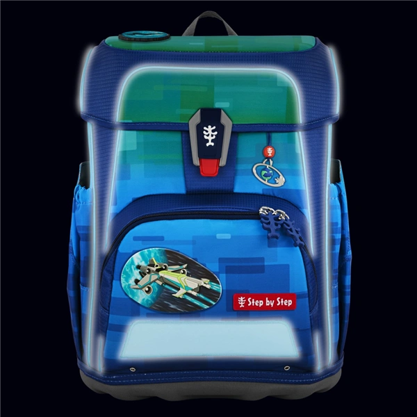 Školní aktovka Step by Step CLOUD OCEAN, Space Craft Spike - 5 dílný set, AGR certifikát