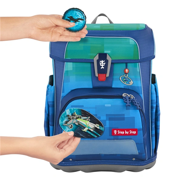 Školní aktovka Step by Step CLOUD OCEAN, Space Craft Spike - 5 dílný set, AGR certifikát