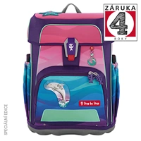 Školní aktovka Step by Step CLOUD OCEAN, Dolphin Lana - 5 dílný set, AGR certifikát