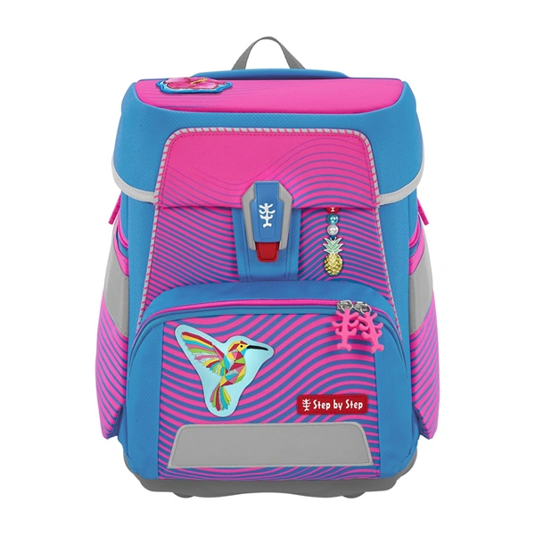 Školní aktovka Step by Step SPACE NEON, Kolibri Kaja - 5 dílný set, AGR certifikát