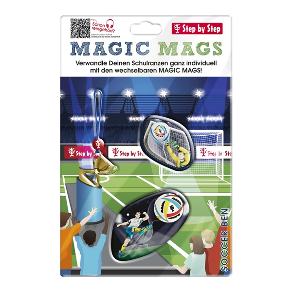 Doplňková sada obrázků MAGIC MAGS Soccer Ben k aktovkám GRADE, SPACE, CLOUD, 2IN1 a KID