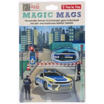 Doplňková sada obrázků MAGIC MAGS Police Car Cody k aktovkám GRADE, SPACE, CLOUD, 2IN1 a KID