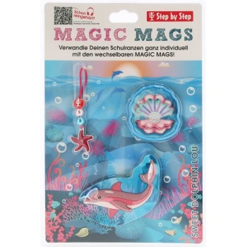 Doplňková sada obrázků MAGIC MAGS Sweet Dolphin Lou k aktovkám GRADE, SPACE, CLOUD, 2IN1 a KID