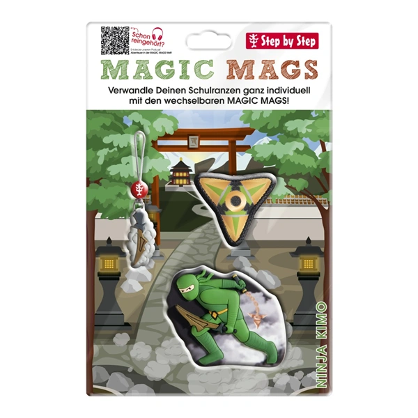Doplňková sada obrázků MAGIC MAGS Ninja Kimo k aktovkám GRADE, SPACE, CLOUD, 2IN1 a KID