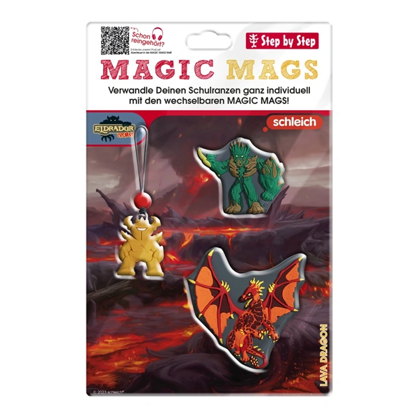 Doplňková sada obrázků MAGIC MAGS schleich, Eldrador Creatures, Lava Dragon