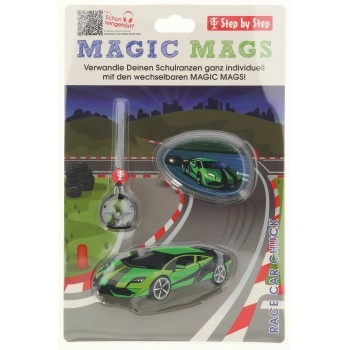 Doplňková sada obrázků MAGIC MAGS Race Car Chuck k aktovkám GRADE, SPACE, CLOUD, 2IN1 a KID