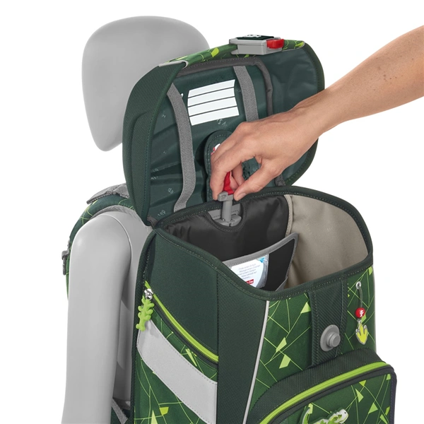 Školní aktovka Step by Step SPACE SHINE, Dino Night Tyro - 5 dílný set, AGR certifikát