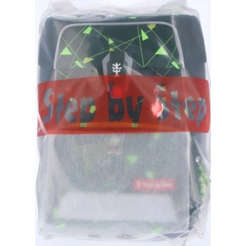 Školní aktovka Step by Step SPACE SHINE, Dino Night Tyro - 5 dílný set, AGR certifikát