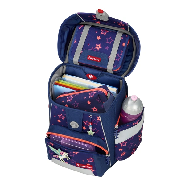 Školní aktovka Step by Step SPACE SHINE, Pegasus Night Nuala - 5 dílný set, AGR certifikát