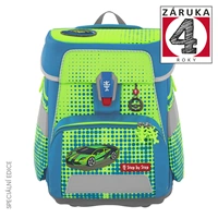 Školní aktovka Step by Step SPACE NEON, Race Car Chuck - 5 dílný set, AGR certifikát