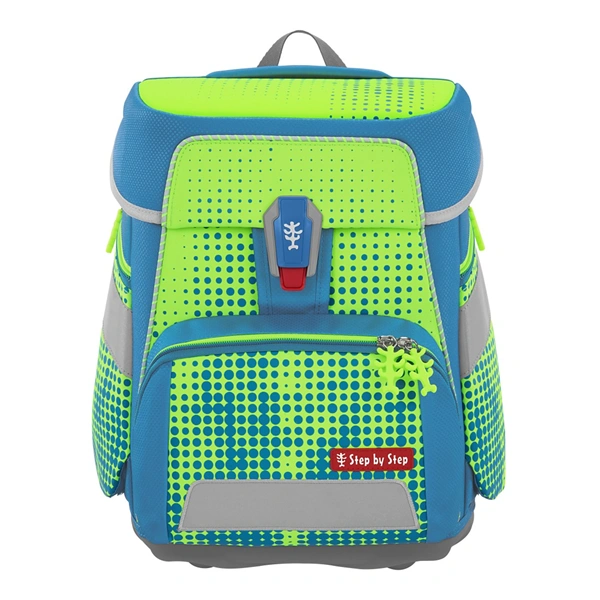 Školní aktovka Step by Step SPACE NEON, Race Car Chuck - 5 dílný set, AGR certifikát