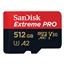 SanDisk Extreme PRO microSDXC 512GB + SD Adapter 200MB/s & 140MB/s A2 C10 V30 UHS-I U3