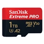 SanDisk Extreme PRO microSDXC 1TB + SD Adapter 200MB/s & 140MB/s A2 C10 V30 UHS-I U3