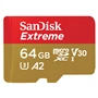 SanDisk Extreme microSDXC 64GB pro akční kamery + SD Adapter 170MB/s & 80MB/s, A2 C10 V30 UHS-I U3