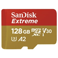SanDisk Extreme microSDXC 128 GB pro akční kamery + SD Adapter 170MB/s & 80MB/s, A2 C10 V30 UHS-I U3