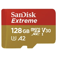 SanDisk Extreme microSDXC 128GB pro akční kamery + SD Adapter 170MB/s & 80MB/s, A2 C10 V30 UHS-I U4