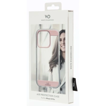 White Diamonds Air Protection, kryt pro Apple iPhone 14 Pro, průhledný/růžový