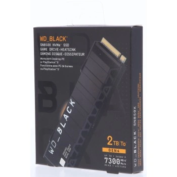WD BLACK SN850X PCIe Gen 4 Gaming SSD with Heat Sink 2 TB