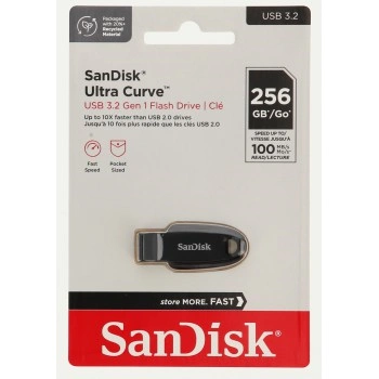 SanDisk Ultra Curve Flash Drive, 256 GB, USB 3.2