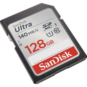 SanDisk Ultra 128 GB SDXC Memory Card 140 MB/s