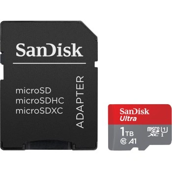 SanDisk Ultra microSDXC 1TB + SD Adapter 150 MB/s  A1 Class 10 UHS-I