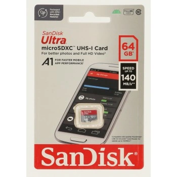 SanDisk Ultra microSDXC 64 GB (A1/UHS-I/Cl.10/140 MB/s)