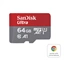 SanDisk Ultra microSDXC card for Chromebooks 64 GB, 140 MB/s, UHS-I, s adaptérem