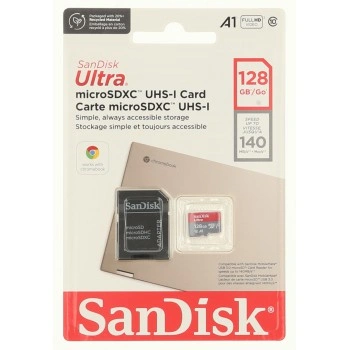 SanDisk Ultra microSDXC card for Chromebooks 128 GB, 140 MB/s, UHS-I, s adaptérem