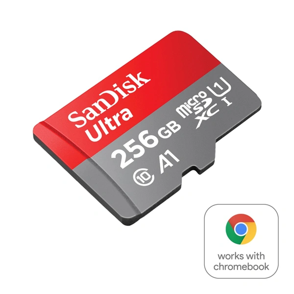 SanDisk Ultra microSDXC card for Chromebooks 256 GB, 150 MB/s, UHS-I, s adaptérem