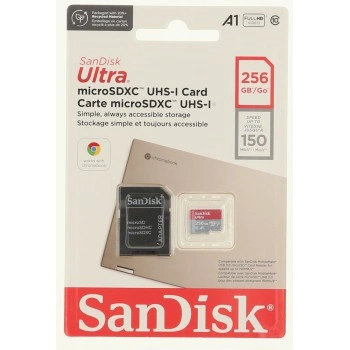 SanDisk Ultra microSDXC card for Chromebooks 256 GB, 150 MB/s, UHS-I, s adaptérem