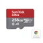 SanDisk Ultra microSDXC card for Chromebooks 256 GB, 150 MB/s, UHS-I, s adaptérem