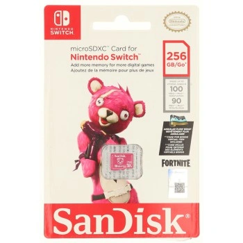 SanDisk Nintendo MicroSD UHS I Card - Fortnite Edition, Cuddle Team,  256 GB
