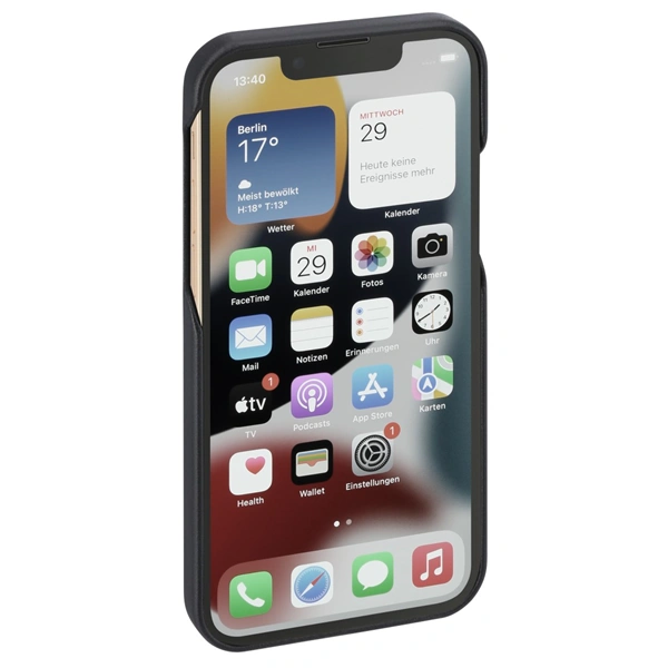 Hama Finest Sense, kryt pro Apple iPhone 14, umělá kůže, černý