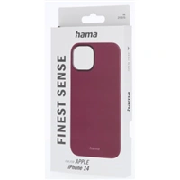 Hama Finest Sense, kryt pro Apple iPhone 14, umělá kůže, bordový