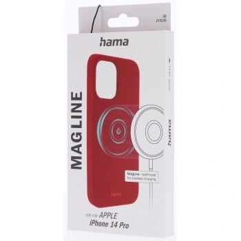 Hama MagCase Finest Feel PRO, kryt pro Apple iPhone 14 Pro, červený