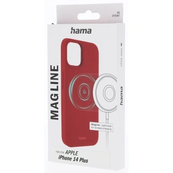 Hama MagCase Finest Feel PRO, kryt pro Apple iPhone 14 Plus, červený