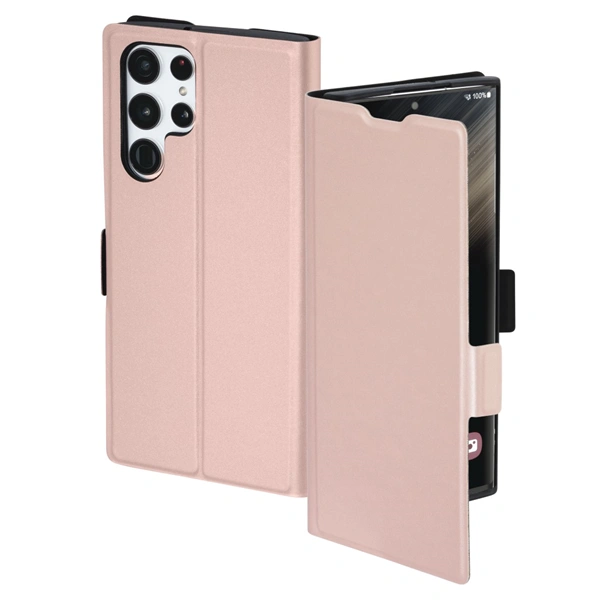 Hama Single 2.0, pouzdro-knížka pro Samsung Galaxy S23 Ultra, růžové